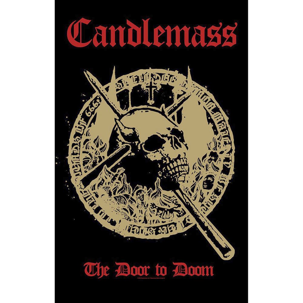 Candlemass - The Door To Doom Textiel Poster - Multicolours